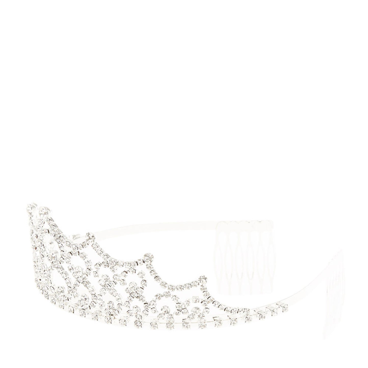 Glass Rhinestone Caroline Tiara