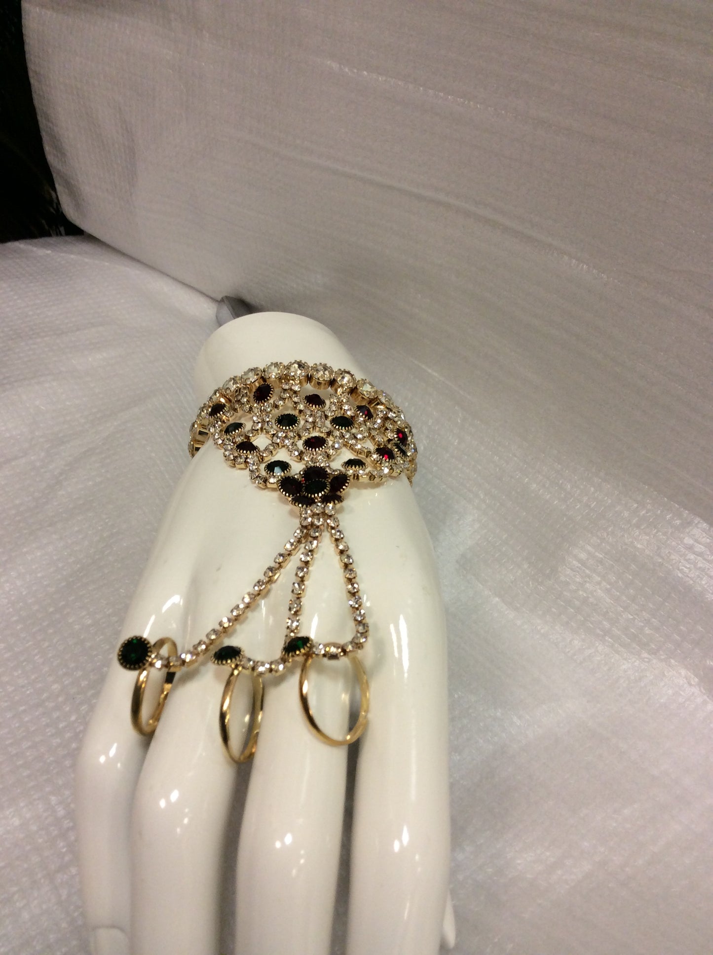 Bangle Bracelet With Rings