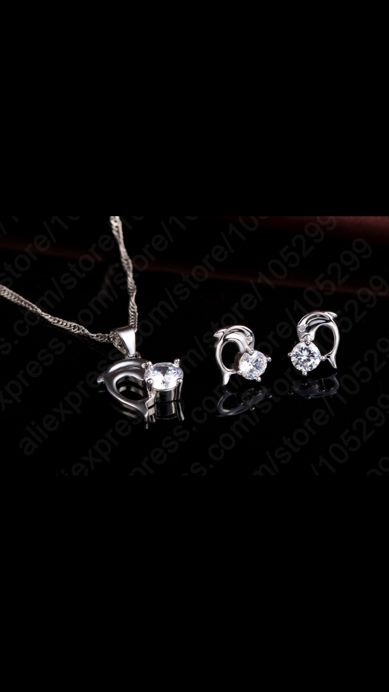 Trendy Dolphin Design Pendent 925 Sterling Silver Fine Jewelry
