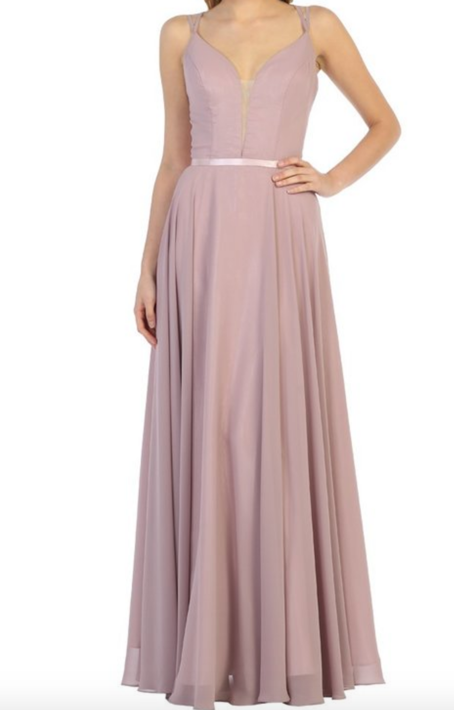 Flare Chiffon Long Dress LOW COST FORMALS Flare Chiffon Long Dress LOW COST FORMALS